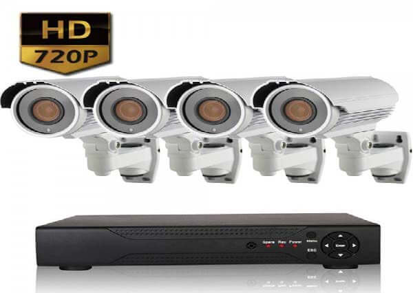 Готовые комплекты видеонаблюдения для офисного помещения - на 4 камеры