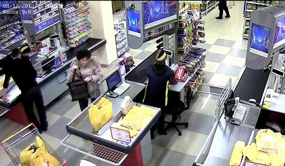 Кассовая зона - место для монтажа видеонаблюдения