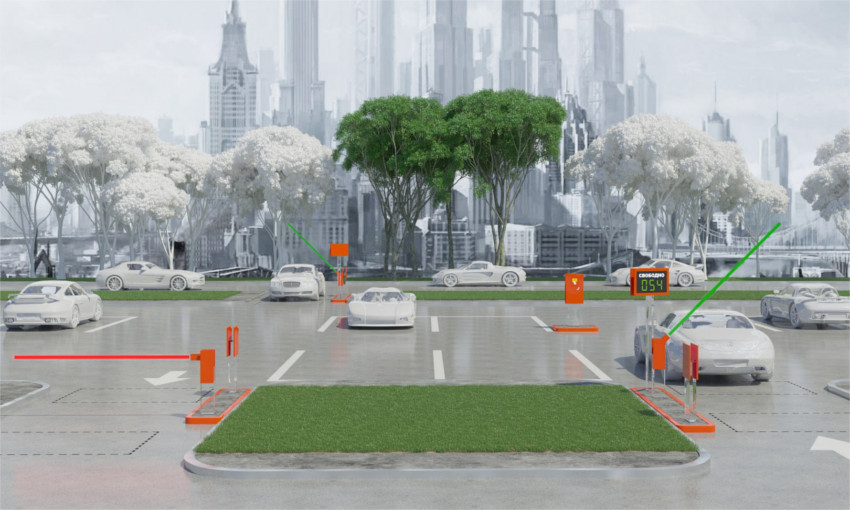 Система паркинга с двумя въездами